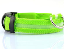 Load image into Gallery viewer, Nylon LED Pet Dog Collar,Night Safety Flashing Glow In The Dark Dog Leash,Dogs Luminous Fluorescent Collars Pet Supplies
