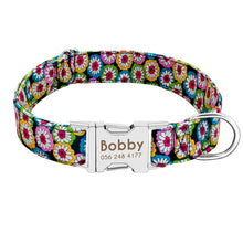Load image into Gallery viewer, Dog Collar Custom Nylon Puppy Cat Dog Tag Collar Leash Personalized Pet Nameplate ID Collars Adjustable For Medium Large Dogs
