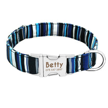 Load image into Gallery viewer, Dog Collar Custom Nylon Puppy Cat Dog Tag Collar Leash Personalized Pet Nameplate ID Collars Adjustable For Medium Large Dogs