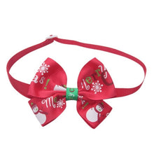 Load image into Gallery viewer, Christmas Wedding Cats Dog Tie Decor Dogs Bowtie Collar Holiday Decoration Christmas Grooming Pet Supplies 2020