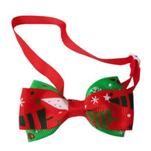 Load image into Gallery viewer, Christmas Wedding Cats Dog Tie Decor Dogs Bowtie Collar Holiday Decoration Christmas Grooming Pet Supplies 2020