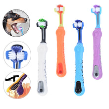 Load image into Gallery viewer, Three Sided Pet Toothbrush Dog Brush Addition Bad Breath Tartar Teeth Care Dog Cat Cleaning Mouth Dog Cat Cleaning Supplies 7