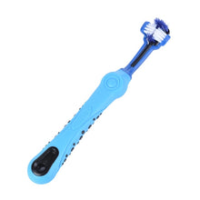 Load image into Gallery viewer, Three Sided Pet Toothbrush Dog Brush Addition Bad Breath Tartar Teeth Care Dog Cat Cleaning Mouth Dog Cat Cleaning Supplies 7